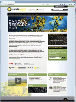 Canola Research Hub Screenshot